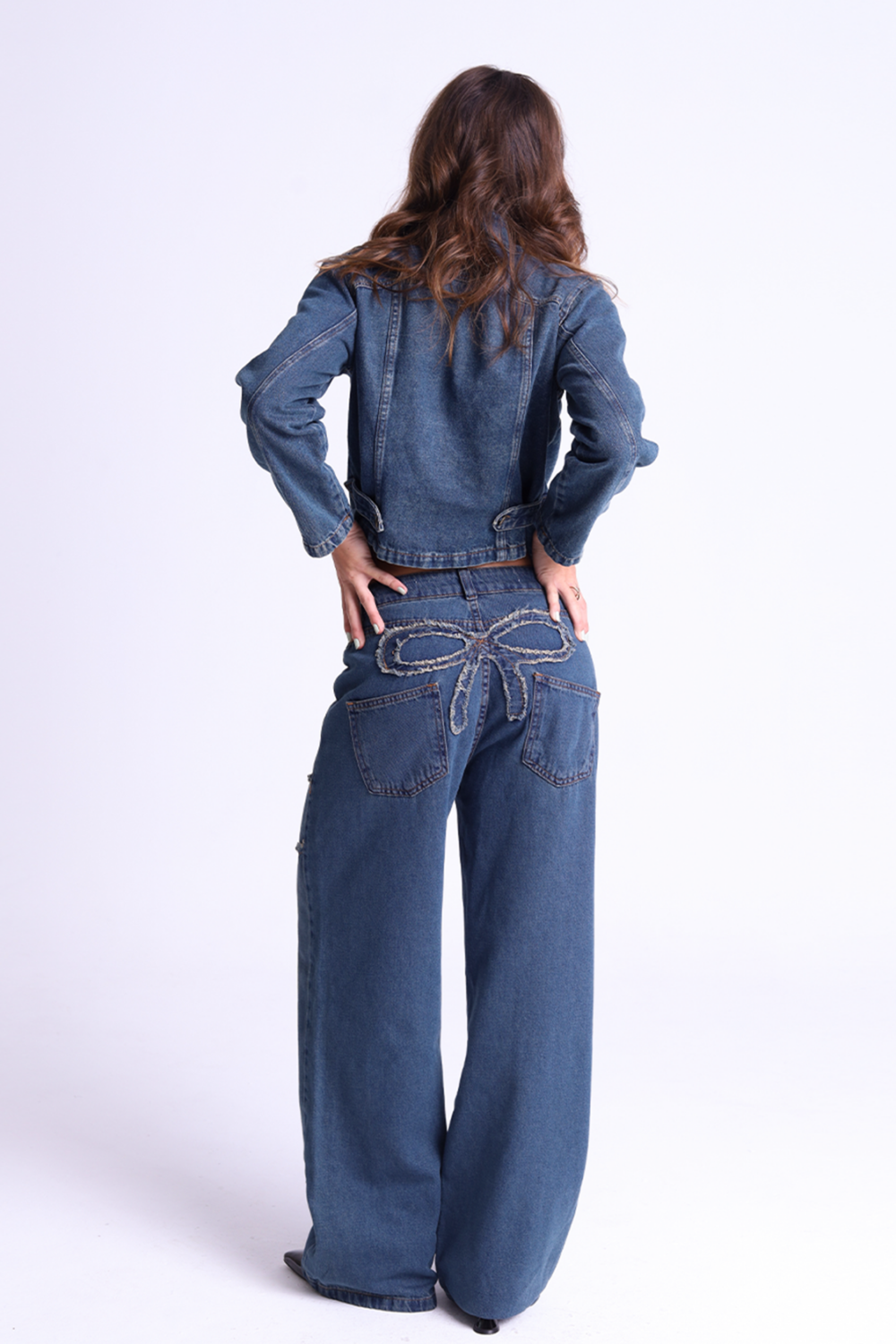 Calça jeans reta laço - Image 5