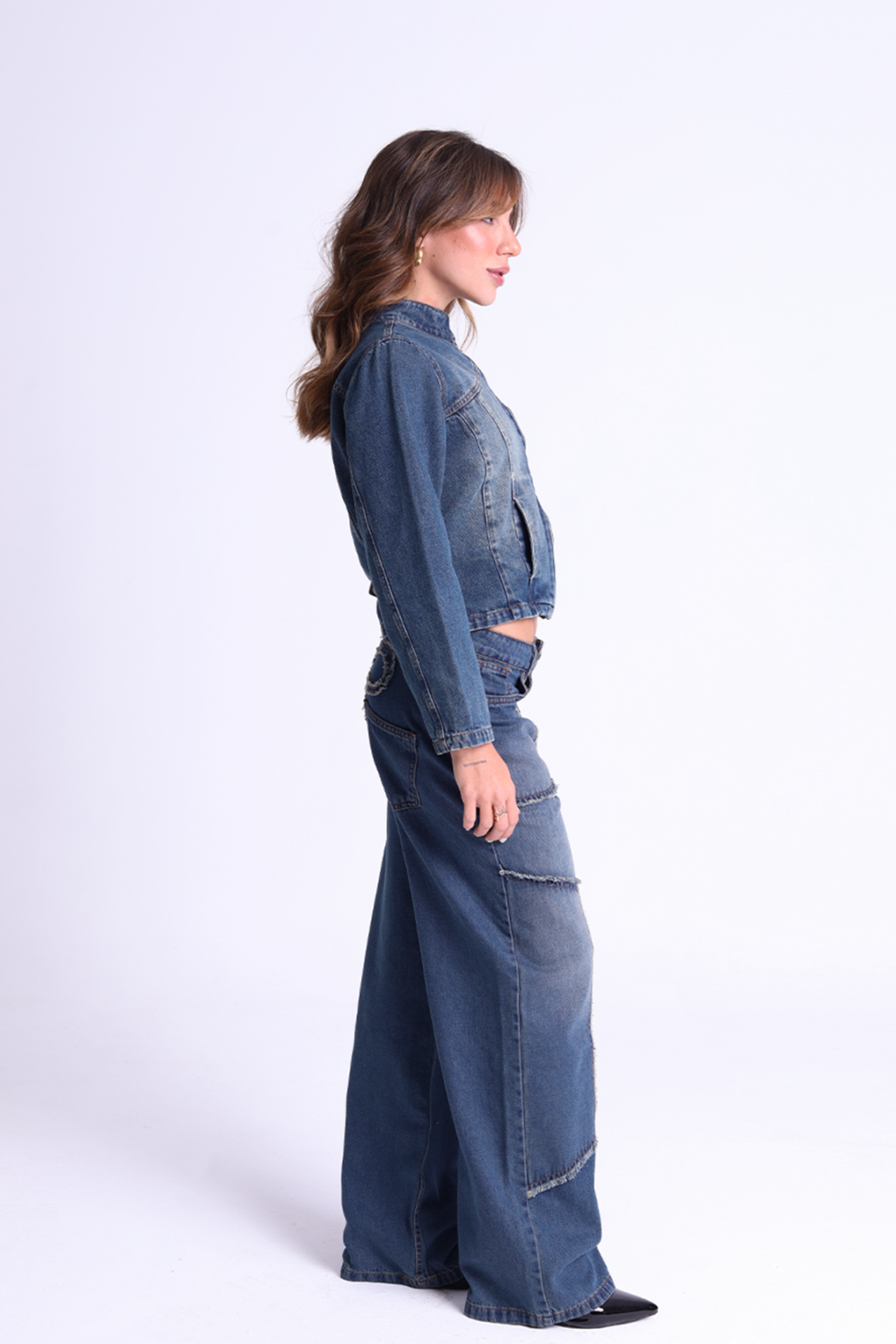 Calça jeans reta laço - Image 6